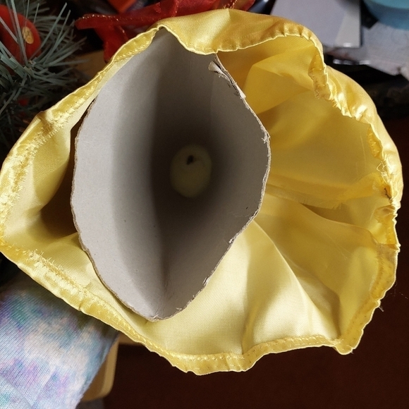 NWOT. Vintage* Angel Tree Topper, Gold Gown 90s (2 of 2) - Picture 7 of 7